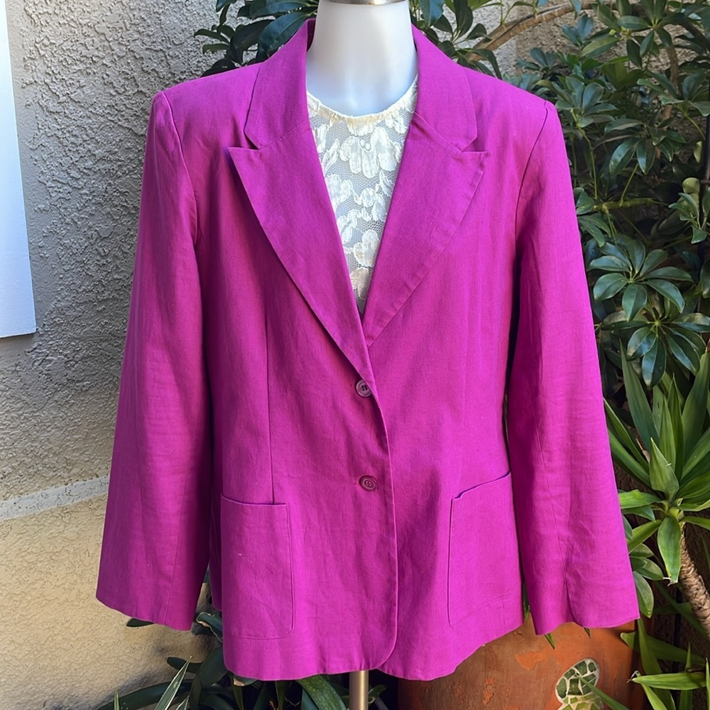 Vintage magenta Chadwick’s linen/cotton jacket
